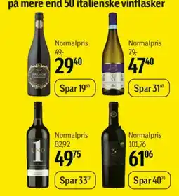 Føtex Italienske vinflasker - tilbud tilbud