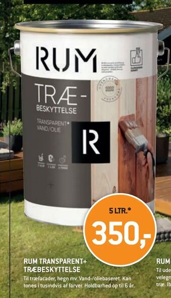 XL-BYG Rum transparent+ træbeskyttelse tilbud