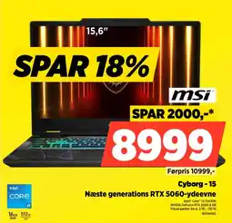 Power msi Cyborg - 15 tilbud