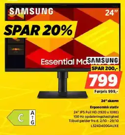Power Samsung Essential Monitor tilbud