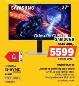 Power Samsung Odyssey OLED G6 tilbud