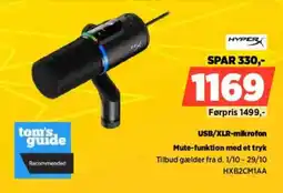 Power HyperX USB/XLR-mikrofon tilbud