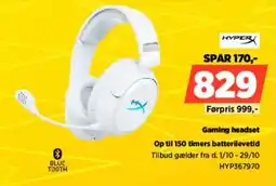 Power HyperX Gaming headset tilbud