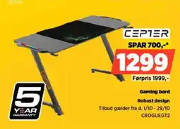 Power Cepter gaming bord tilbud