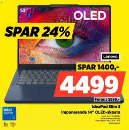Power Lenovo IdeaPad Slim 3 tilbud