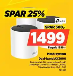 Power tp-link deco Dual-band AX3000 tilbud