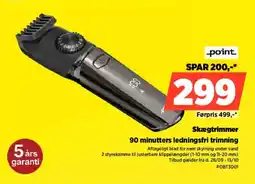 Power point skægtrimmer tilbud