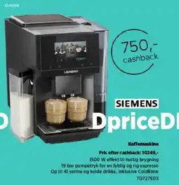 Power Siemens DpriceD Kaffemaskine tilbud