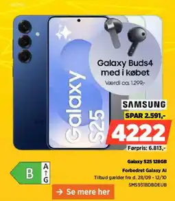 Power Samsung Galaxy S25 128GB tilbud