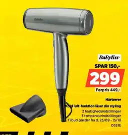 Power BaByliss Hårtørrer tilbud