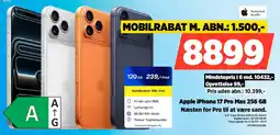 Power Apple iPhone 17 Pro Max 256 GB tilbud