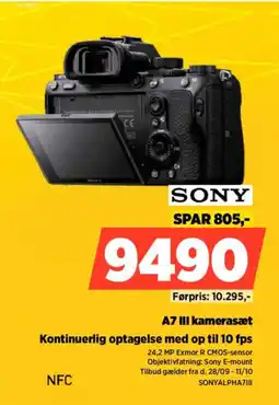 Power Sony A7 III kamerasæt tilbud