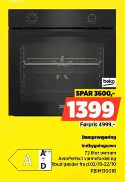 Power Beko Damprengering Indbygningsovn tilbud