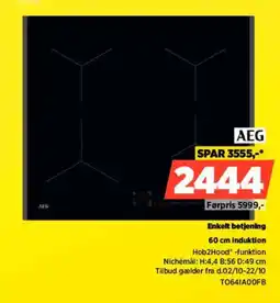 Power AEG 60 cm induktion tilbud