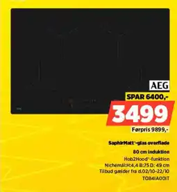 Power AEG 80 cm induktion tilbud
