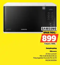 Power Samsung Dampkogning Mikroovn tilbud