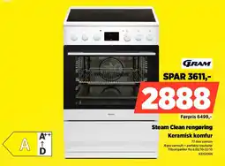 Power Gram keramisk komfur tilbud