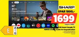 Power Sharp Full HD Smart Google TV tilbud