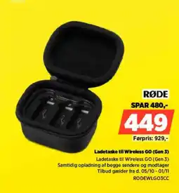 Power Rode Ladetaske til Wireless GO (Gen 3) tilbud