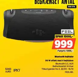 Power Feel Bluetooth højttaler tilbud