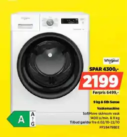 Power Whirlpool Vaskemaskine tilbud