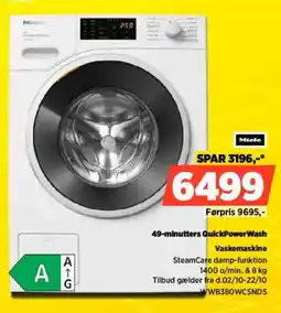 Power Miele Vaskemaskine tilbud