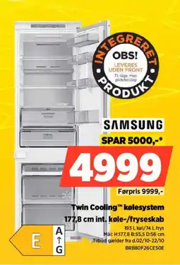 Power Samsung 177,8 cm int. køle-/fryseskab tilbud