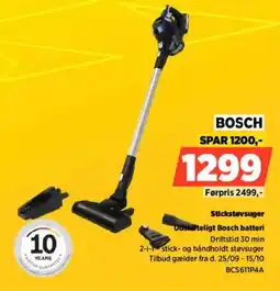Power Bosch stickstøvsuger tilbud