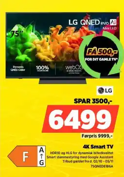 Power LG QNED evo AI Mini LED 75" tilbud