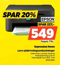 Power Epson Expression Home tilbud