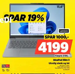 Power Lenovo IdeaPad Slim 3 tilbud