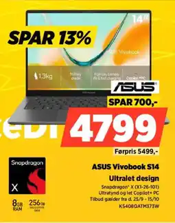 Power Asus Vivobook S14 tilbud