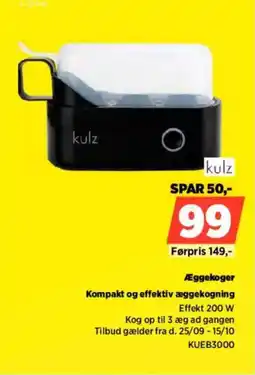 Power kulz æggekoger tilbud