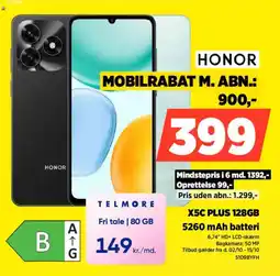 Power Honor X5C Plus 128GB tilbud