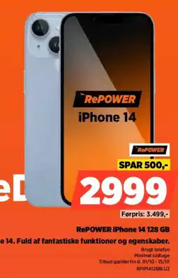 Power RePower iPhone 14 128 GB tilbud