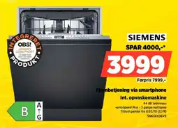 Power Siemens int. opvaskemaskine tilbud