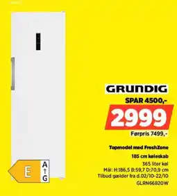 Power Grundig køleskab tilbud
