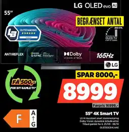 Power LG OLED evo AI 55" 4K Smart TV tilbud
