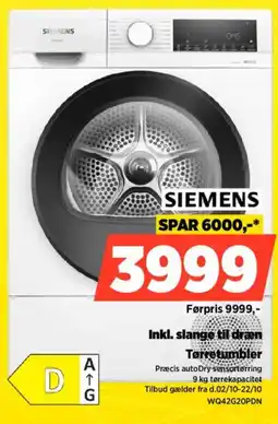 Power Siemens tørretumbler tilbud