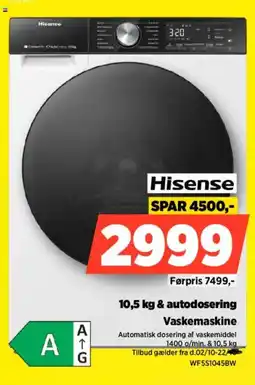 Power Hisense Vaskemaskine tilbud