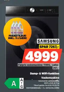 Power Samsung Vaskemaskine tilbud
