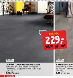 jem & fix LAMINATGULV MUSTANG SLATE tilbud
