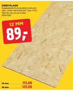 jem & fix OSB3 PLADE tilbud