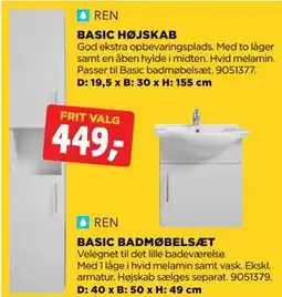 jem & fix BASIC HØJSKAB tilbud
