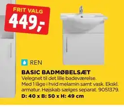 jem & fix BASIC BADMØBELSÆT tilbud