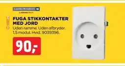 jem & fix FUGA STIKKONTAKTER MED JORD tilbud