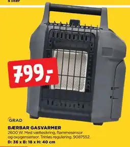 jem & fix BÆRBAR GASVARMER tilbud