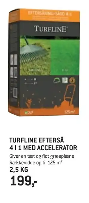 XL-BYG Turfline efterså 4 i 1 med accelerator tilbud