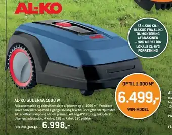 XL-BYG Al-ko gudenaa 1000 w tilbud