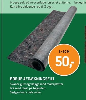 XL-BYG Borup afdækningsfilt tilbud